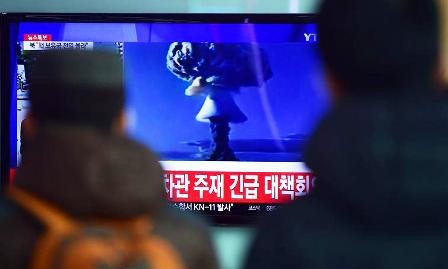 Washington, Tokio y Seúl llaman sanciones contra Pyongyang tras prueba de bomba de hidrógeno  - ảnh 1